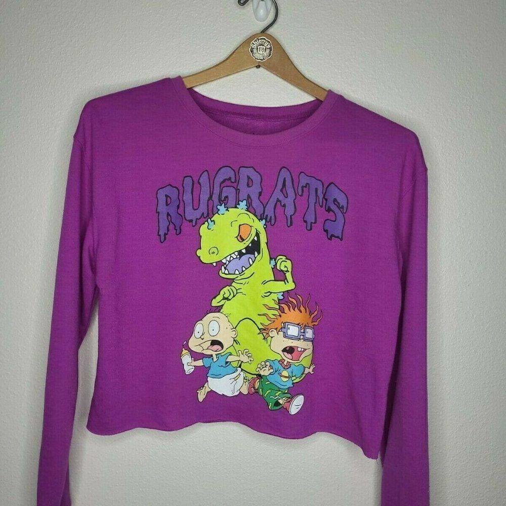Nickelodeon Rugrats sweatshirt crop top Large Women's